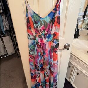 City Chic Multicolor Floral maxi Dress